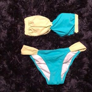 Two toned bathing suit